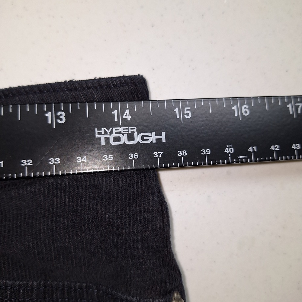 Old Navy Black Corduroy High Waisted Flare Leg Pants Womens Size 8 Secret-Smooth - Picture 6 of 16